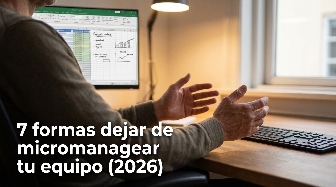 7 formas dejar de micromanagear tu equipo (2026)
