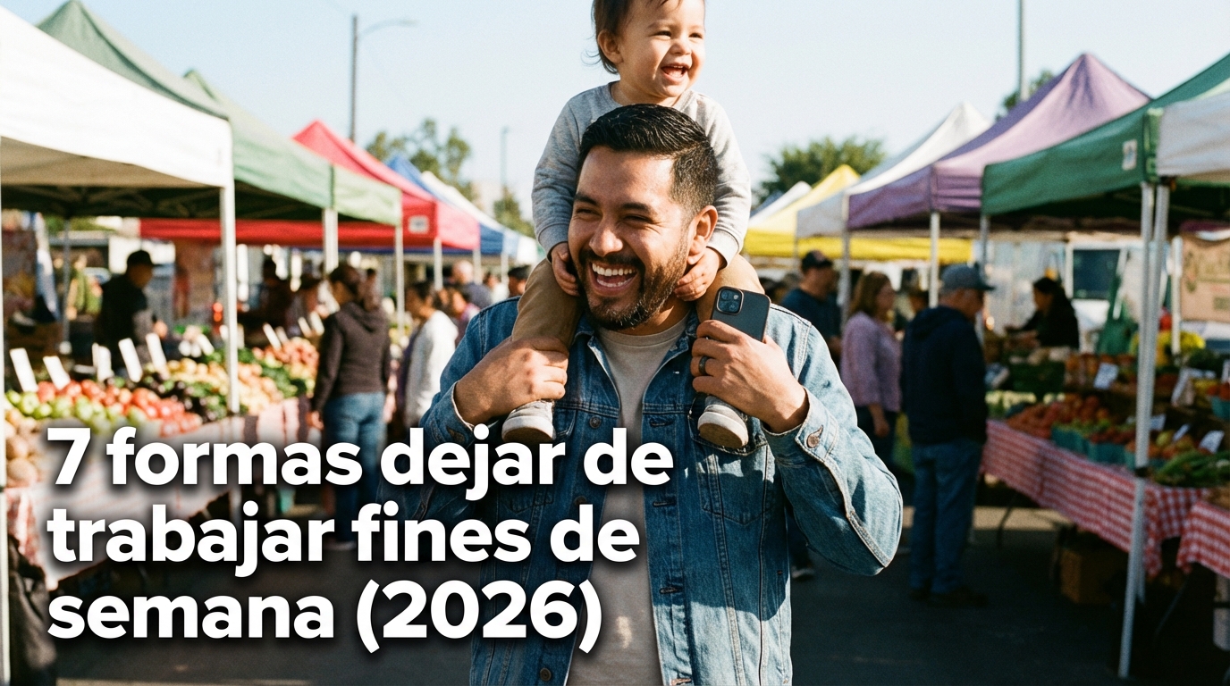 7 formas dejar de trabajar fines de semana (2026)