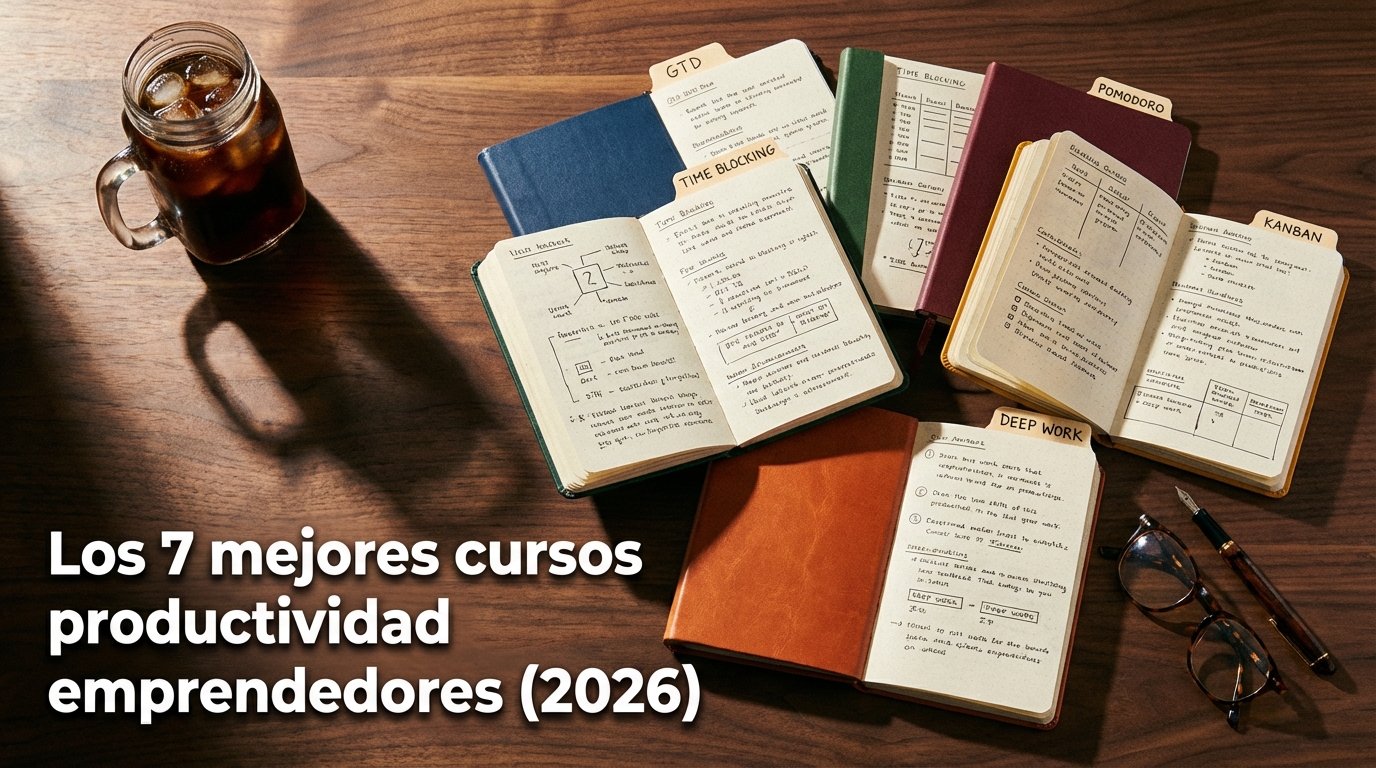 Los 7 mejores cursos productividad emprendedores (2026)