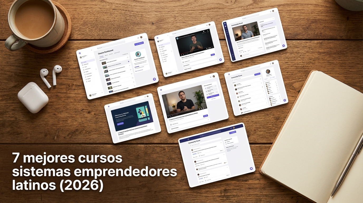 7 mejores cursos sistemas emprendedores latinos (2026)
