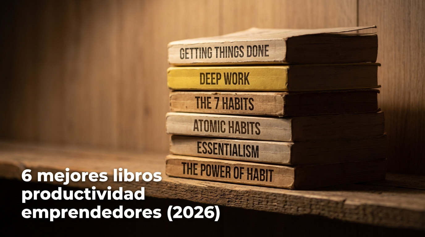 6 mejores libros productividad emprendedores (2026)