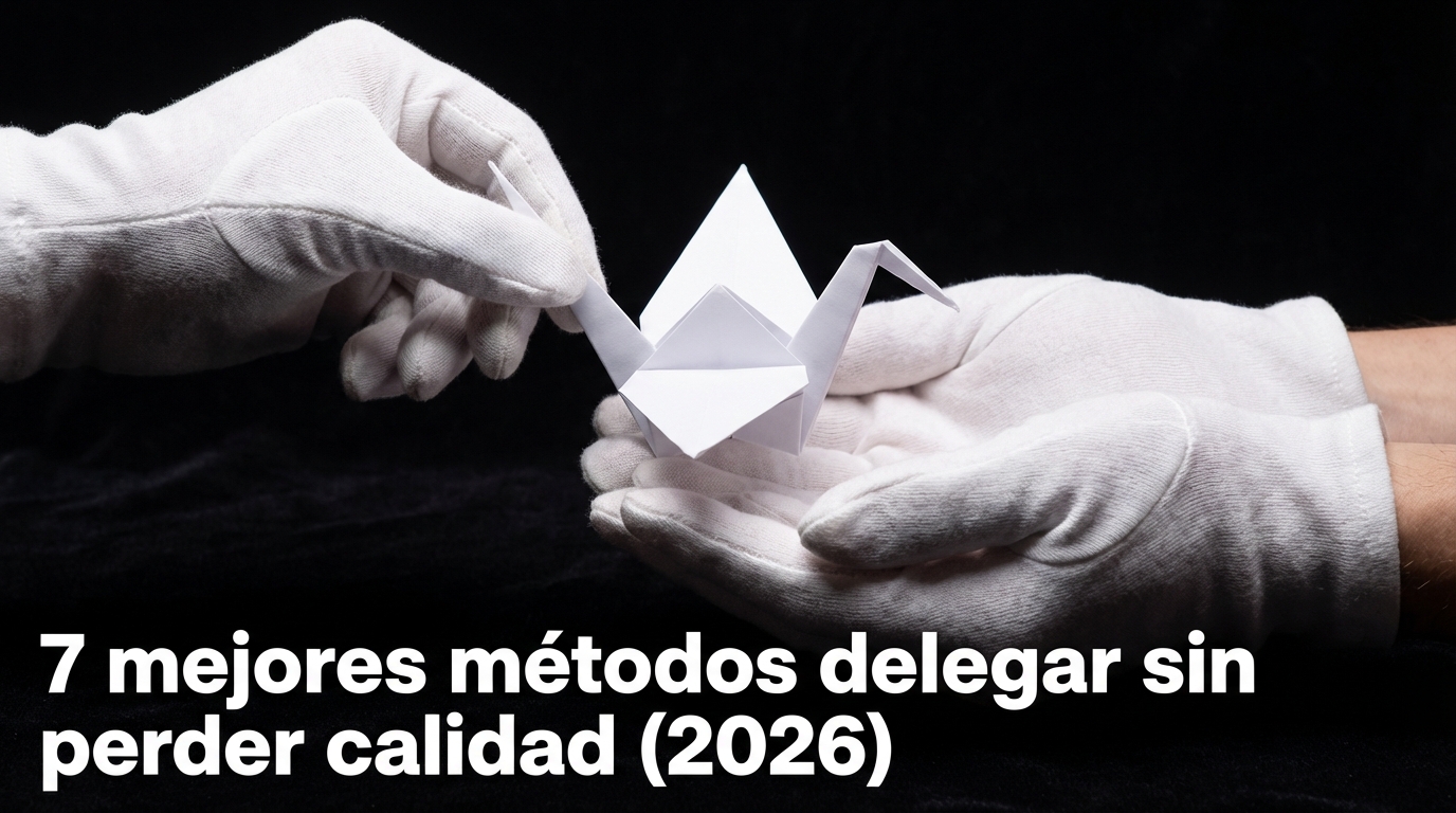 7 mejores métodos delegar sin perder calidad (2026)