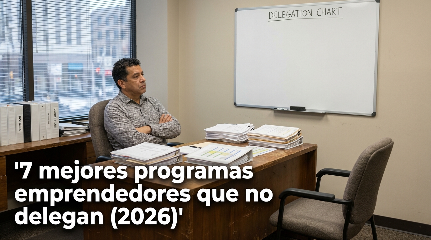 7 mejores programas emprendedores que no delegan (2026)