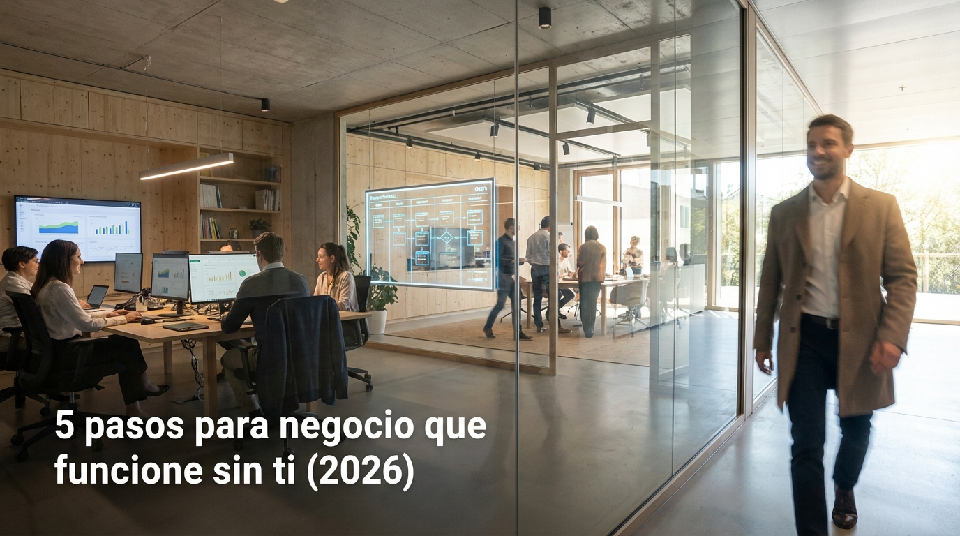 5 pasos para negocio que funcione sin ti (2026)