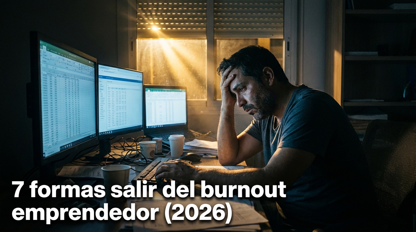 7 formas salir del burnout emprendedor (2026)